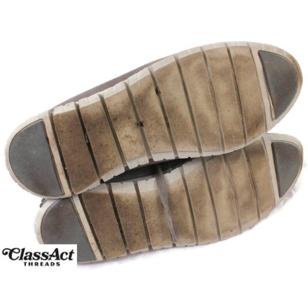 Womens 8 M Peter Millar lace up Hybrid Sneaker Gray Pebble Suede Leather Brazil - Picture 4 of 7